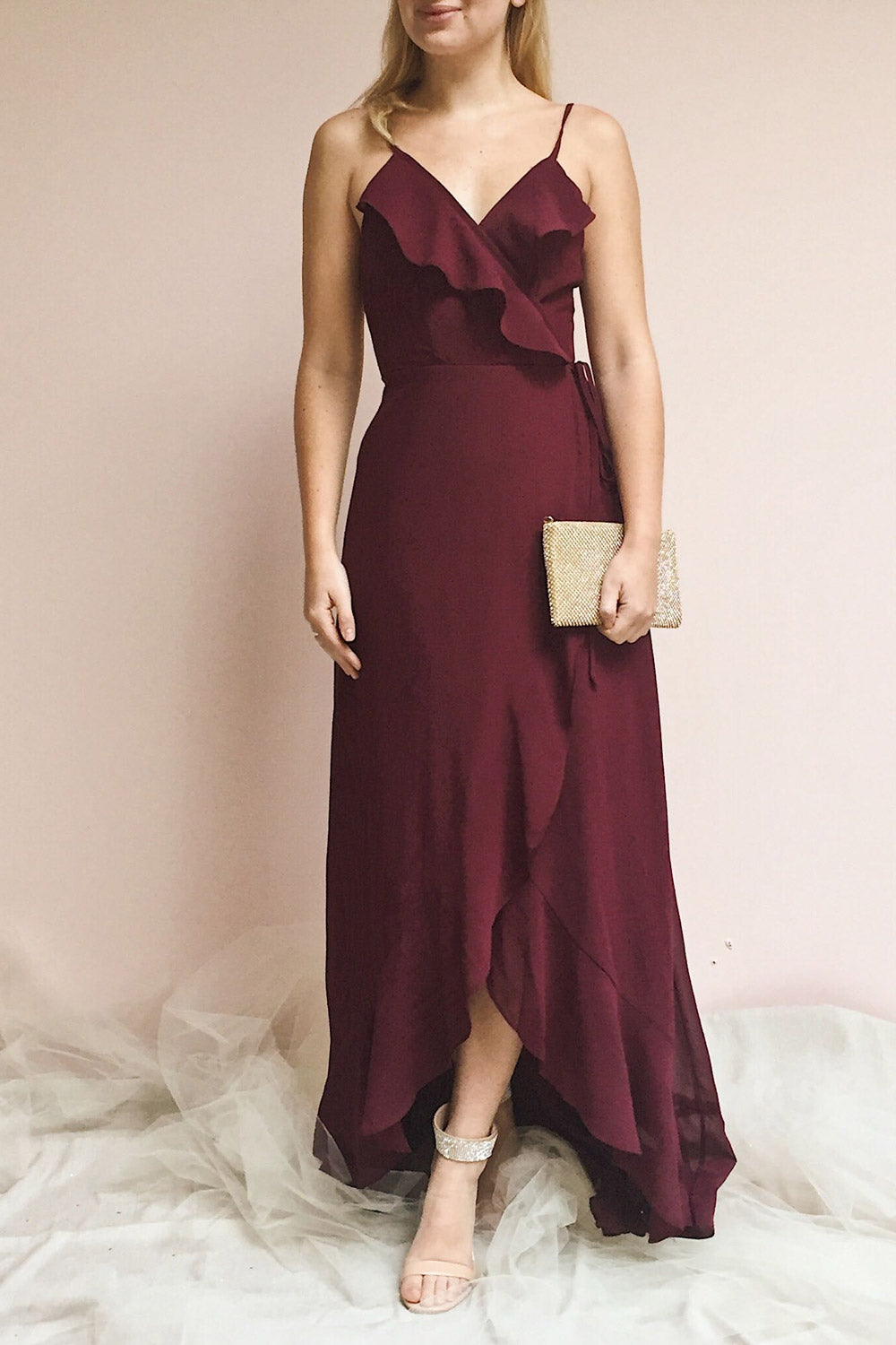 Destry Bourgogne Burgundy Maxi Wrap ...